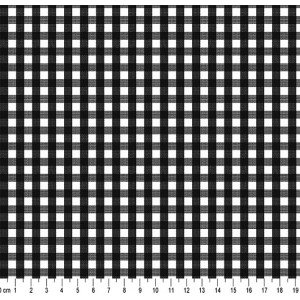 Tecido Fio Tinto Xadrez 9XM cor - 1049 (Preto)